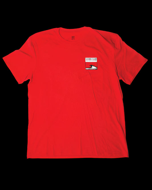 #16 Black & White Square - Red