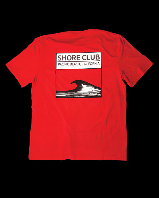 #16 Black & White Square - Red