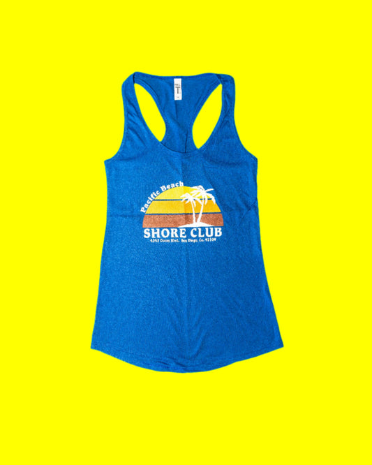 #27 Classic Sunset - Coral Blue Racerback