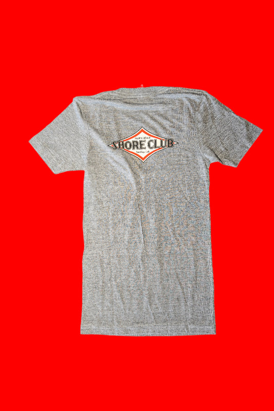 #40 White Diamond - Gray V Neck