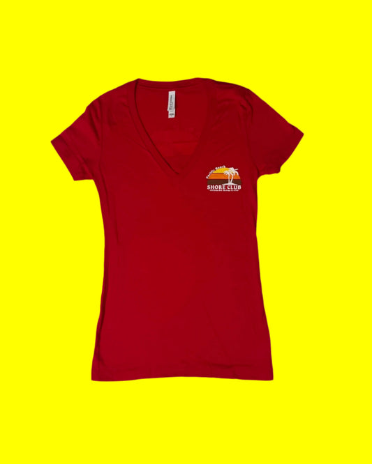 #36 Classic Sunset - Red V Neck
