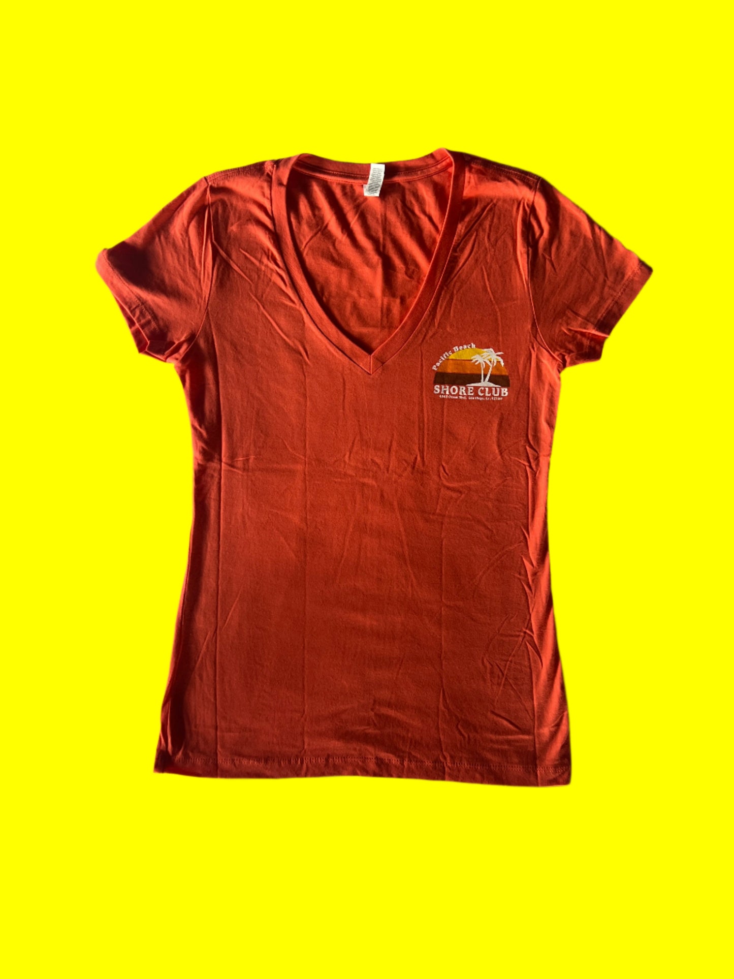 #35 Classic Sunset - Peach V Neck
